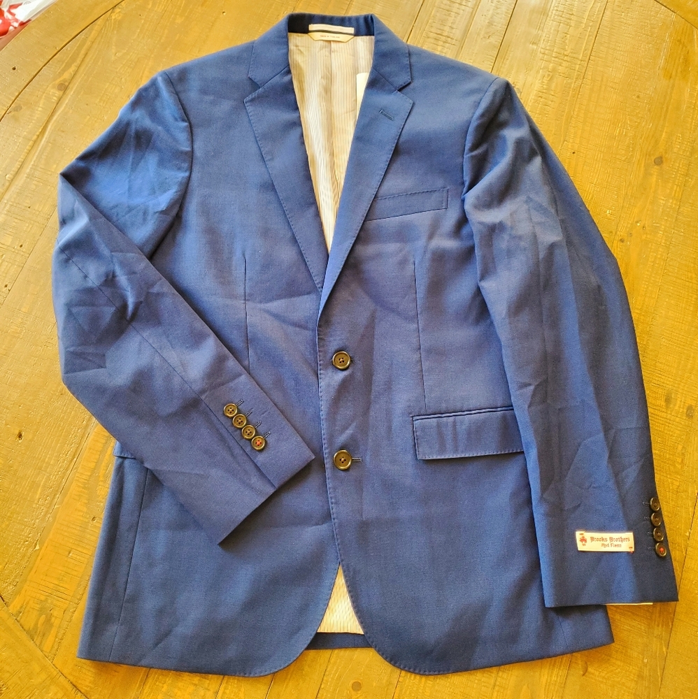 Brooks Brothers Red Fleece Blue Blazer Suit Jacket - Picture 5 of 9
